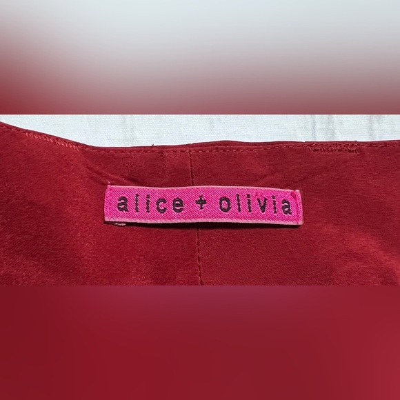 Alice + Olivia Red Trousers - Picture 3 of 7